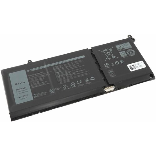 Аккумулятор G91J0 для Dell Inspiron 3510 / 3515 / 5310 / 5415 / 5510 / 5515 (0MGCM5, V6W33, 0XDY9K) 3400mAh for dell inspriron 14 5410 5418 5415 7415 2021 for dell inspiron 13 5310 latitude 3420 tpu laptop keyboard cover protector skin