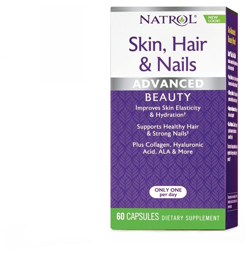 Natrol Skin Hair Nails 60 капс. — купить в интернет-магазине по низкой цене  на Яндекс Маркете
