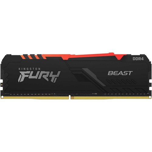 Модуль памяти Kingston 32GB DDR4 3200MHz DIMM FURY Beast Black RGB XMP CL16 135V 288-pin Non-ECC 1015000₽