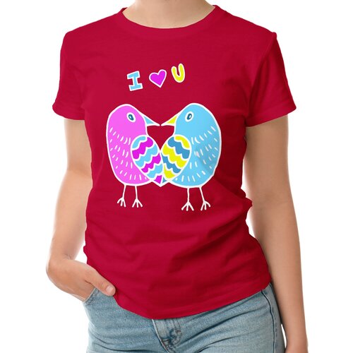 фото Футболка roly, размер l, красный