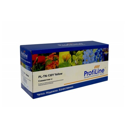 Картридж ProfiLine PL-TN-130Y, 1500 стр, желтый картридж pl tn 130y profiline