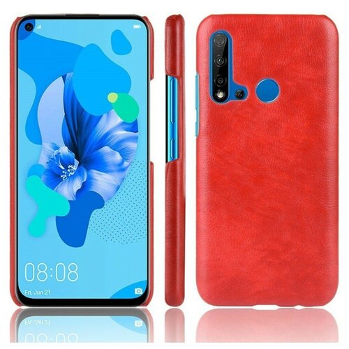 Кожаная накладка-чехол для Huawei P20 lite (2019) / Huawei nova 5i (красный) накладка пластиковая nillkin frosted shield для huawei p20 lite 2019 nova 5i золотистая