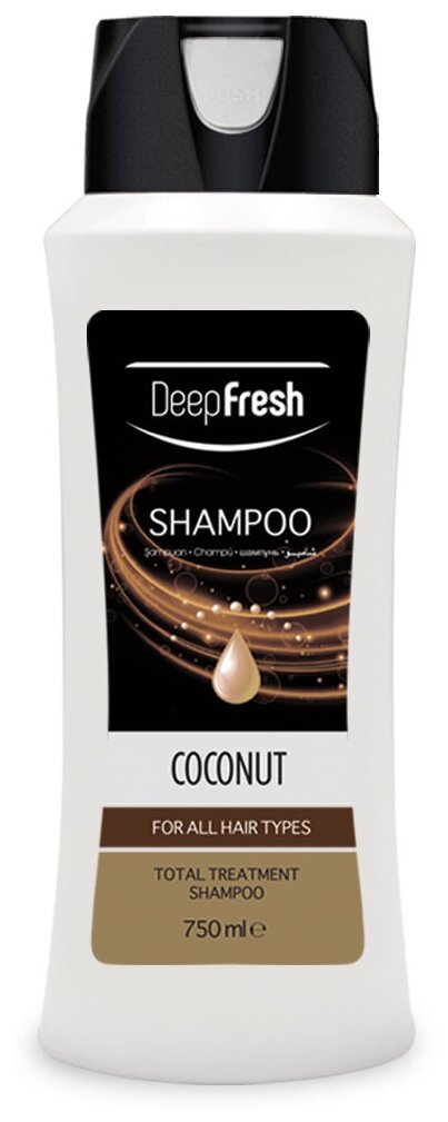 Увлажняющий шампунь для волос Deep Fresh восстановление и питание с экстрактом кокоса, 750 мл
