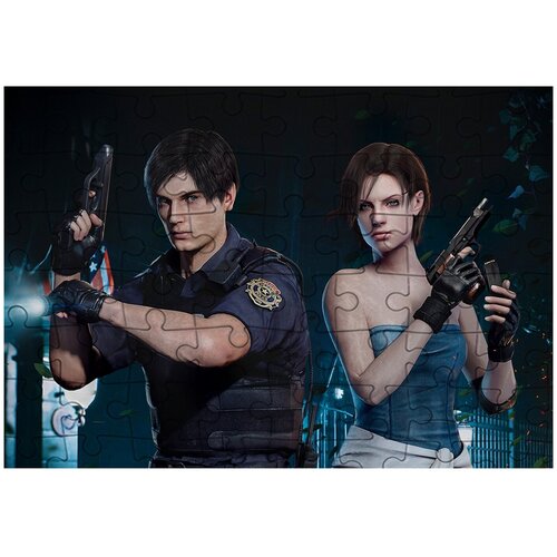 пазл картонный 29x20 см размер а4 120 деталей модель resident evil 30 Пазл Картонный 38x26 см, размер А3, 300 деталей, модель Resident Evil-12