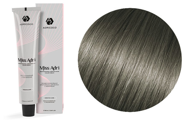 ADRICOCO MISS ADRI крем-краска для волос 10.11 - платиновый блонд пепельный интенсивный 100 МЛ