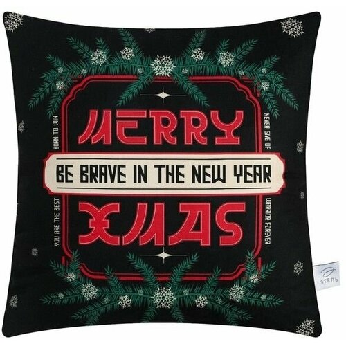 Подушка Этель Merry XMAS 40х40 см 100 пэ велюр 791₽