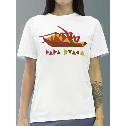 фото Футболка женская белая из хлопка с dtf принтом музыка papa roach - 655 будь на стиле