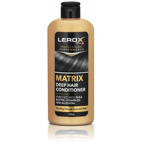 Кондиционер Lerox Professional Performance с маслом ши, витамином B5 и алоэ вера для сухих, тонких и окрашенных волос, Иран, 300 г