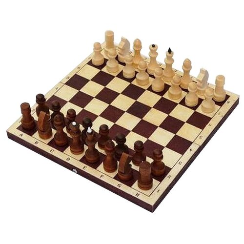 фото Орловская ладья шахматы обиходные парафинированные с темной доской p-12