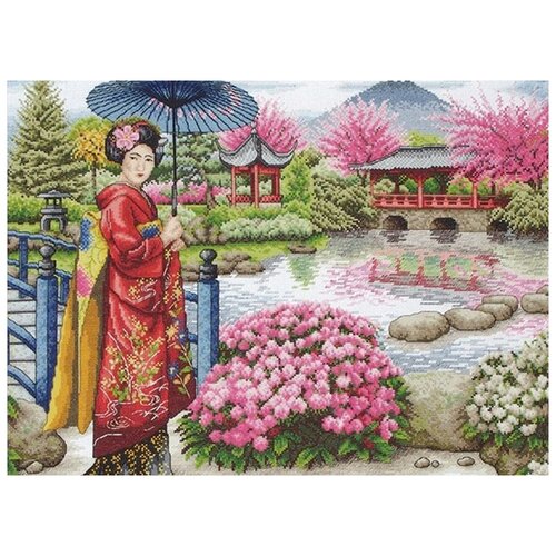 фото Набор для вышивания maia the japanese garden 30*40см, mez, 5678000-01024 anchor