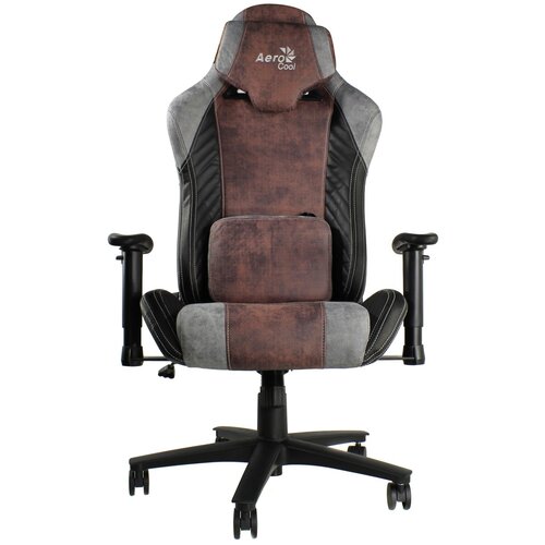 фото Компьютерное кресло aerocool baron игровое, обивка: текстиль/искусственная кожа, цвет: iron black