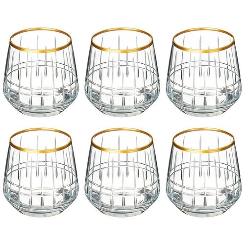 Набор стаканов 6шт стекло, 345мл DECORES