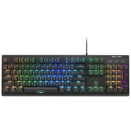 Игровая клавиатура Sharkoon Skiller SGK30 RGB (Kailh Blue) Kailh Blue, черный, английская/русская (ANSI)