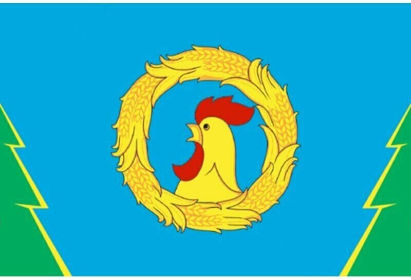Флаг Рассказовского района. Размер 135x90 см.