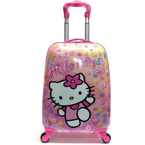 Чемодан , ручная кладь, 30х44х20 см, 1.8 кг, розовый hello kitty милый мультяшный детский оригинальный визуальный вращающийся телефон кт музыкальный набор детский игровой домик игрушка подарок