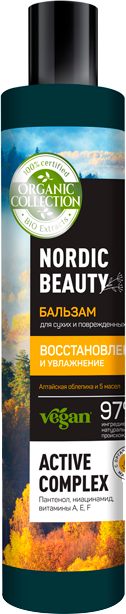 Бальзам для сухих и поврежденных волос Organic Collection Восстановление и Увлажнение 400 мл