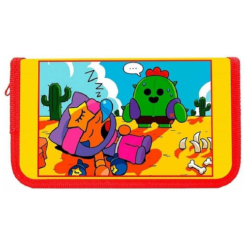 Пенал Brawl Stars: Спайк и Сэнди – Тихий час