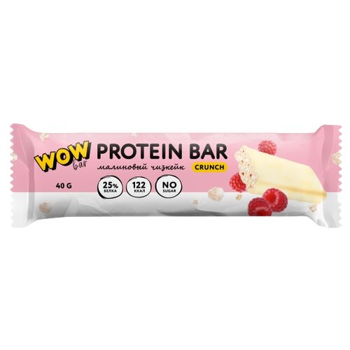 фото Печенье prime kraft wowbar crunch, 40 г, малиновый чизкейк