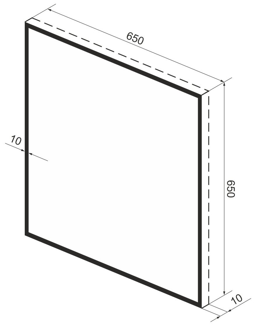 Влагостойкое квадратное зеркало Wellsee 7 Rays' Spectrum 172200300, размер 65 х 65 см, с тонким черным матовым контуром - фотография № 10