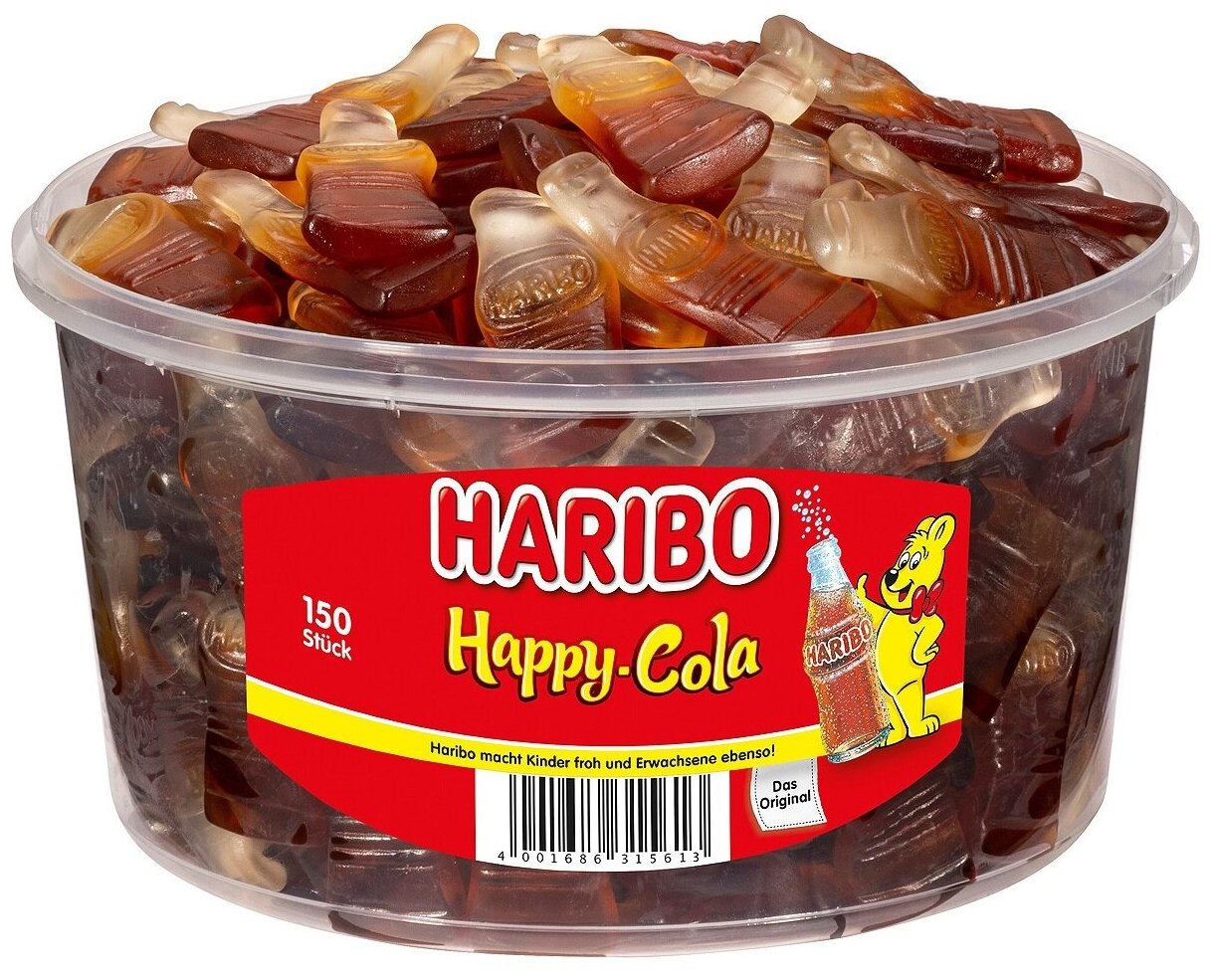Haribo Хэппи кола Happy Cola жевательный мармелад, 1200 гр. - фотография № 1