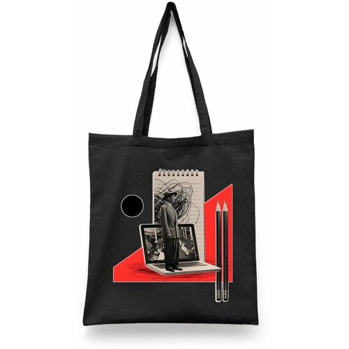 фото Сумка шоппер каждому своё, черный