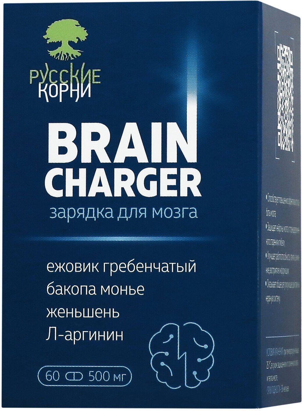 "Зарядка для мозгов" с ежовиком женьшенем L-аргинином.