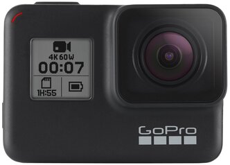 Экшн-камера GoPro HERO7 (CHDHX-701), 12МП, 3840x2160, black