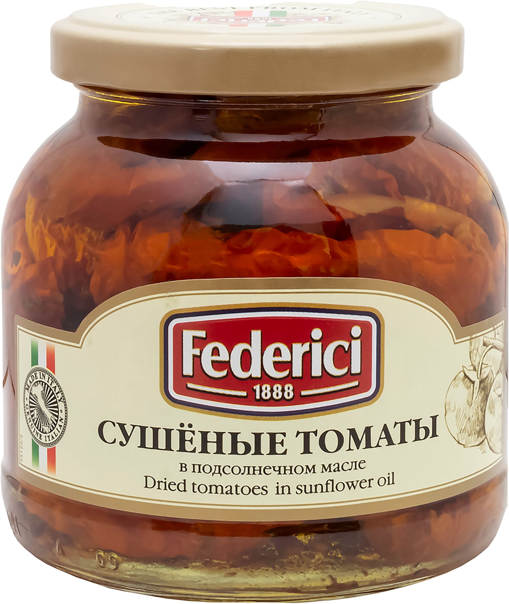 Сушеные томаты Federici в подсолнечном масле, 280 г