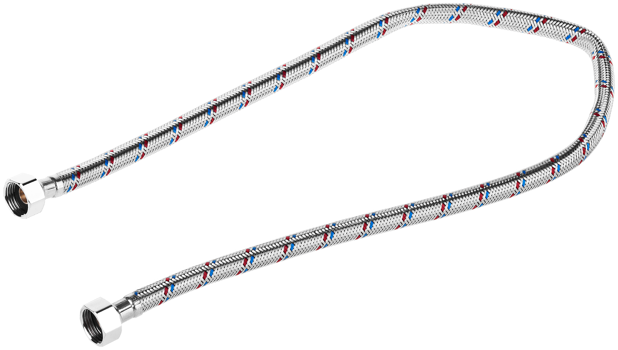 ЗУБР Подводка гибкая ЗУБР для воды, оплетка из нержавеющей стали, г/г 1/2" - 0,8м