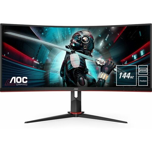 Монитор игровой AOC Gaming CU34G2X 34 черныйкрасный 5572700₽