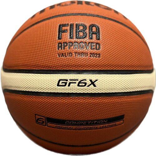 фото Баскетбольный мяч molten gf6x. размер 6. orange/ivory. indoor