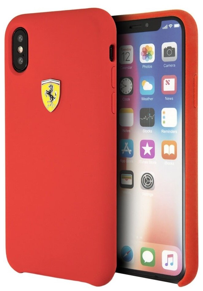 Чехол (клип-кейс) Ferrari, для Apple iPhone X/XS, красный [fessihcpxre] Noname - фото №4