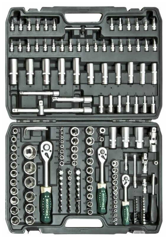 Набор инструментов ROCKFORCE 1/4, 3/8, 1/2 172 предмета
