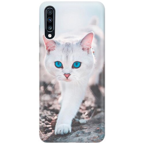 фото Силиконовый чехол на samsung galaxy a70 / a70s / самсунг а70 / а70 эс с принтом "голубоглазый кот" gosso