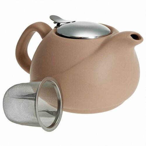 Ф19-063R Заварочный чайник с фильтром: 800мл, кофейный (24)