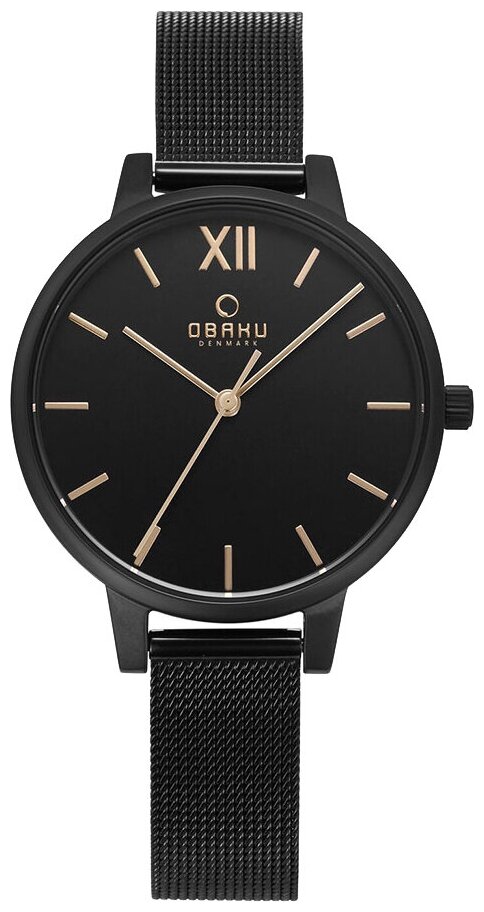 Наручные часы OBAKU V209LXBBMB, черный