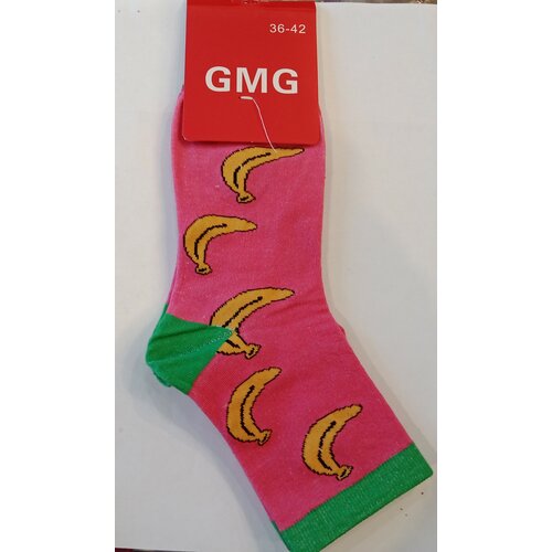 фото Носки женские gmg с принтом "фрукты" размер 36-42-банан