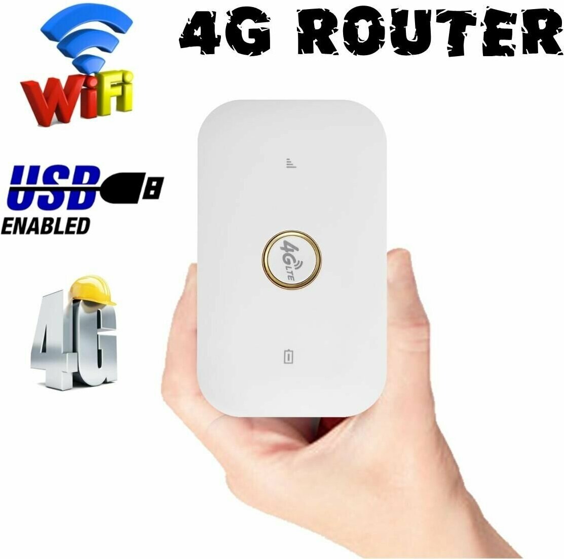 Беспроводной, карманный мобильный usb модем Wi-Fi роутер 4g + Сим Карта в Подарок