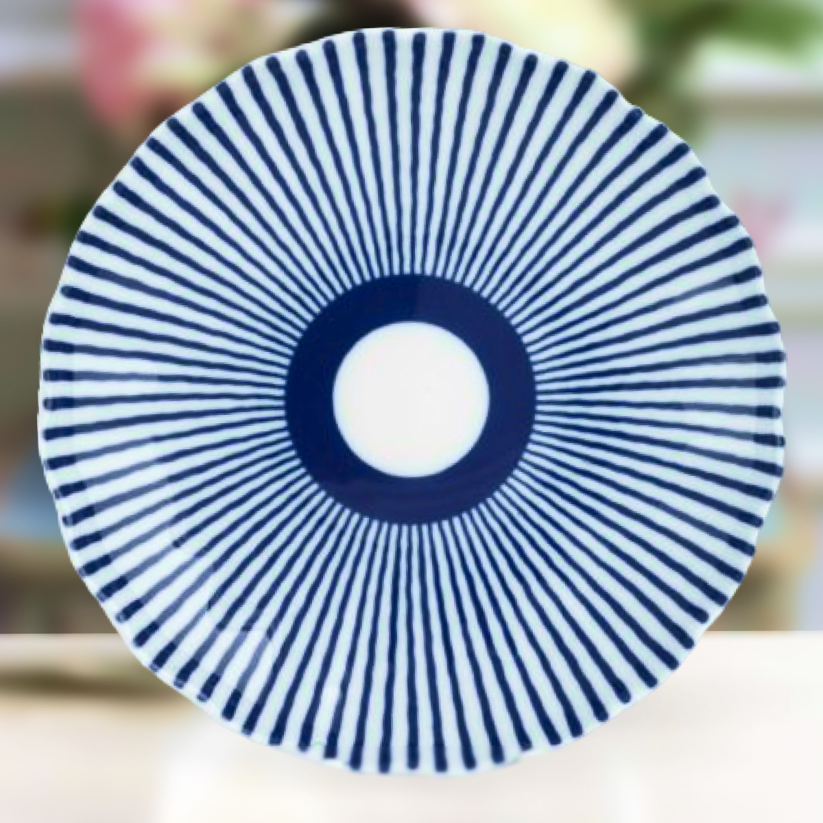 фото Сухарница, диаметр 21.5 см. Императорский фарфоровый завод ИФЗ. Форма "Тюльпан", рисунок "Французик". Твёрдый фарфор.