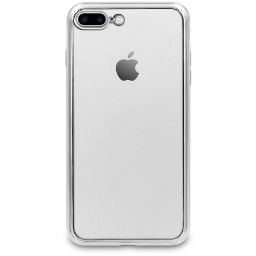 фото Anylife гибкий хромированный tpu защитный чехол с серебряными краями для iphone apple 7/8 , abpro00004