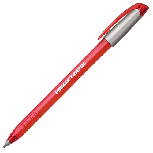 UNIMAX Ручка шариковая Trio DC tinted 0.5 мм, красный цвет чернил, 1 шт.