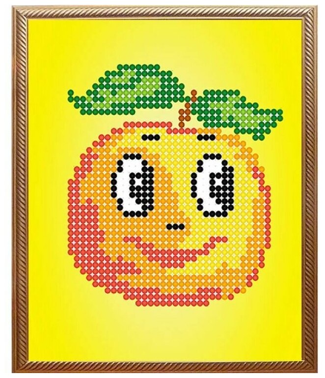 Рисунок на ткани RK LARKES "Яблоко", 11,5x9,5 см