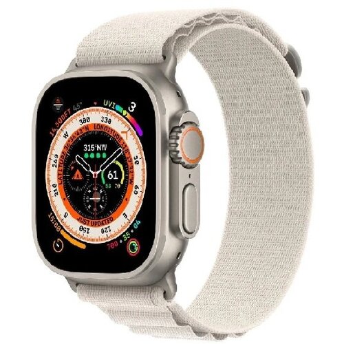 Умные часы Apple Watch Ultra 49 мм Titanium Case Cellular титановыйзвездный Alpine Loop M 9132500₽