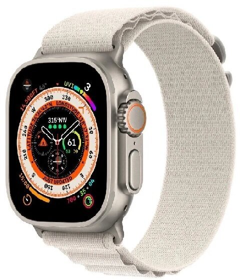 Умные часы Apple Watch Ultra 49 мм Titanium Case Cellular, Звездный Alpine Loop ( M )