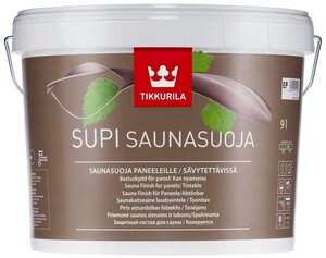Водозащитная пропитка <b>Tikkurila</b> Supi Saunasuoja <span>тип пропитки для дерева: биоцидная, материал обработки: дерево, степень глянца: полуматовая</span>