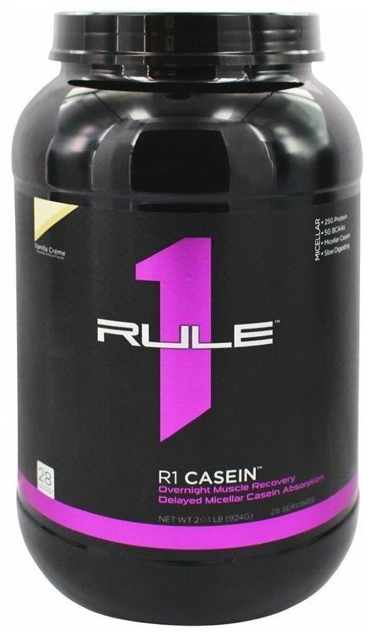 RULE ONE Casein Малая банка фиолетовый 900 г (Vanilla Creme)