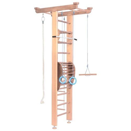 Шведская стенка Деревообрабатывающие мастерские Карусель 2Д.04.01 + тренажер для осанки №2 орех