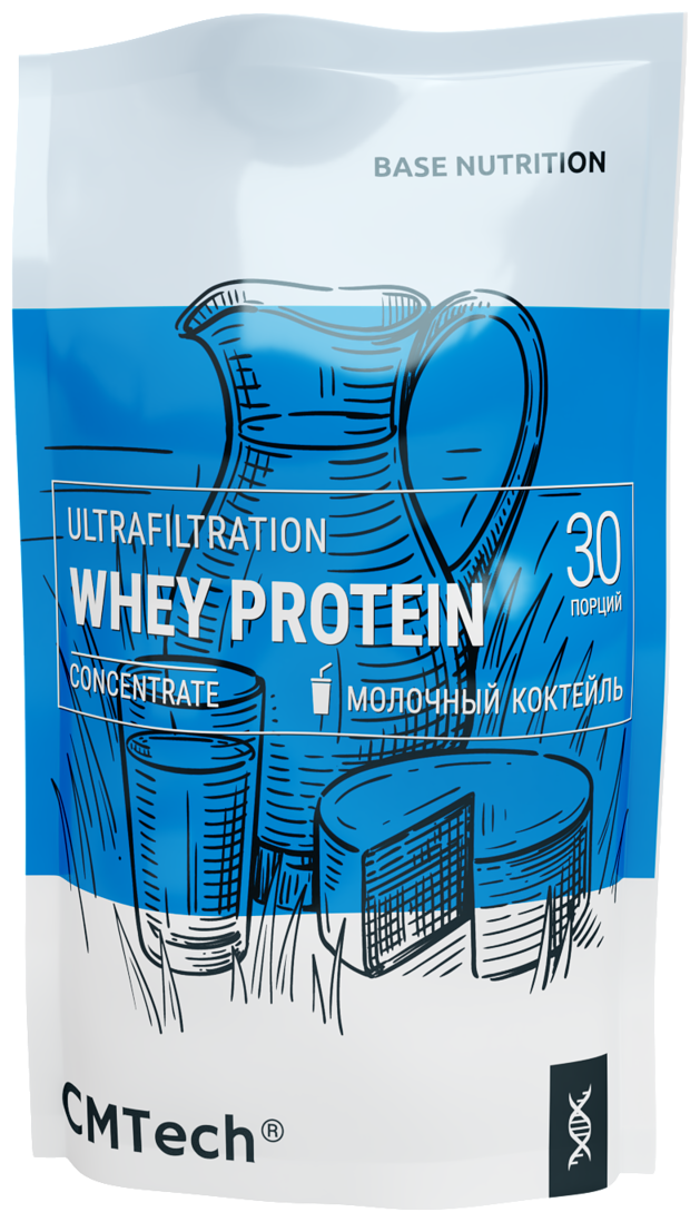 Сывороточный протеин CMTech, Whey Protein, 900 грамм, Молочный коктейль