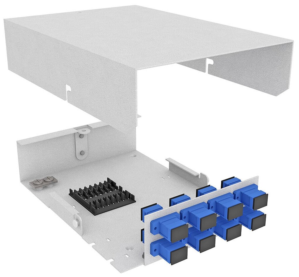 Оптический кросс TOPLAN КРНМ-Top-08SC/U-OS2-GY