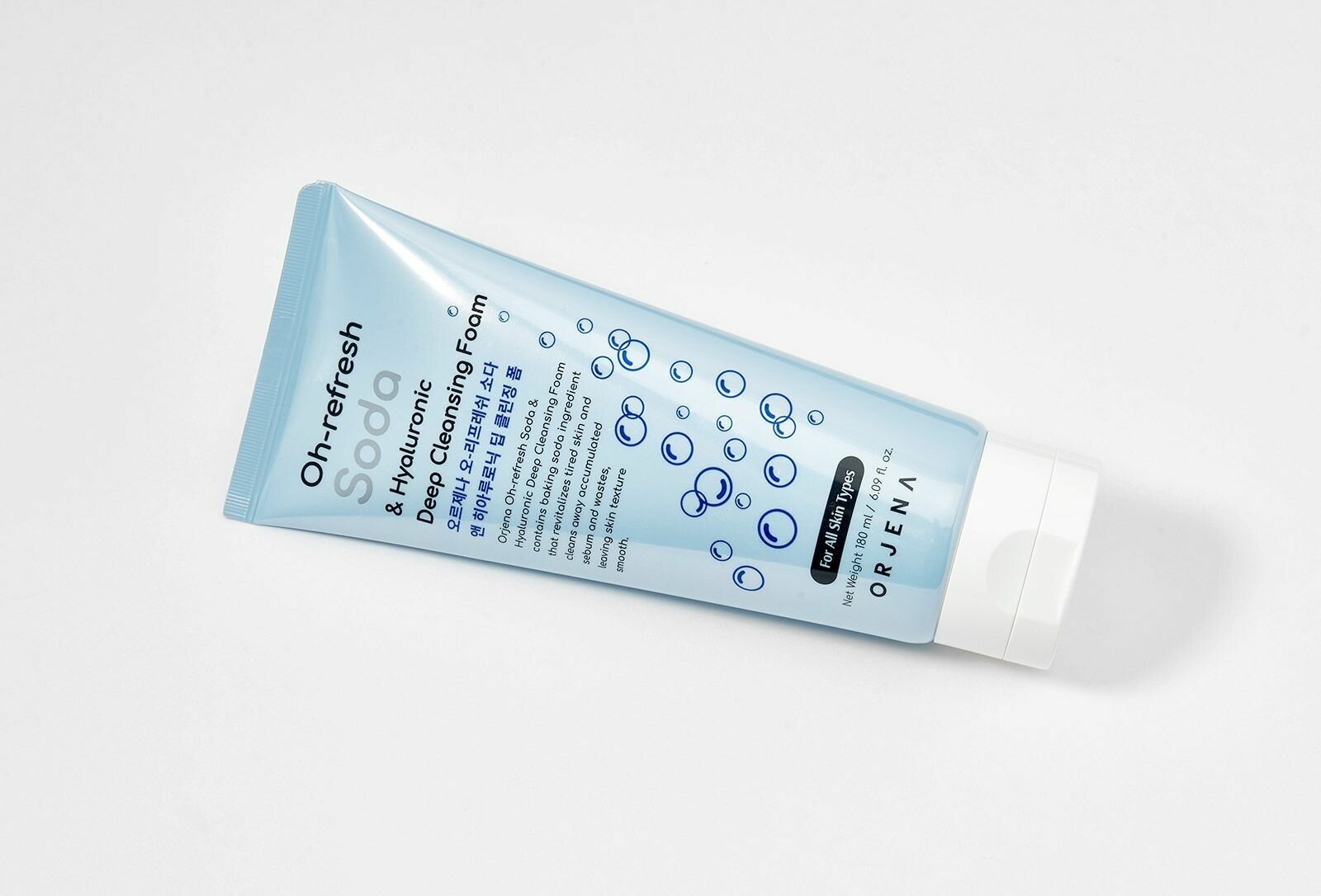 Очищающая пенка для лица ORJENA "Oh-refresh Soda & Hyaluronic Deep Cleansing Foam"